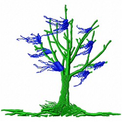 Flowers And Tree Embroidery Design 8 Flowers And Tree Embroidery Design 8